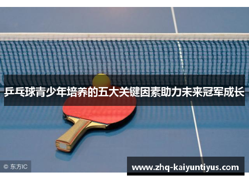乒乓球青少年培养的五大关键因素助力未来冠军成长