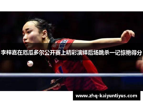 李梓嘉在厄瓜多尔公开赛上精彩演绎后场跳杀一记惊艳得分